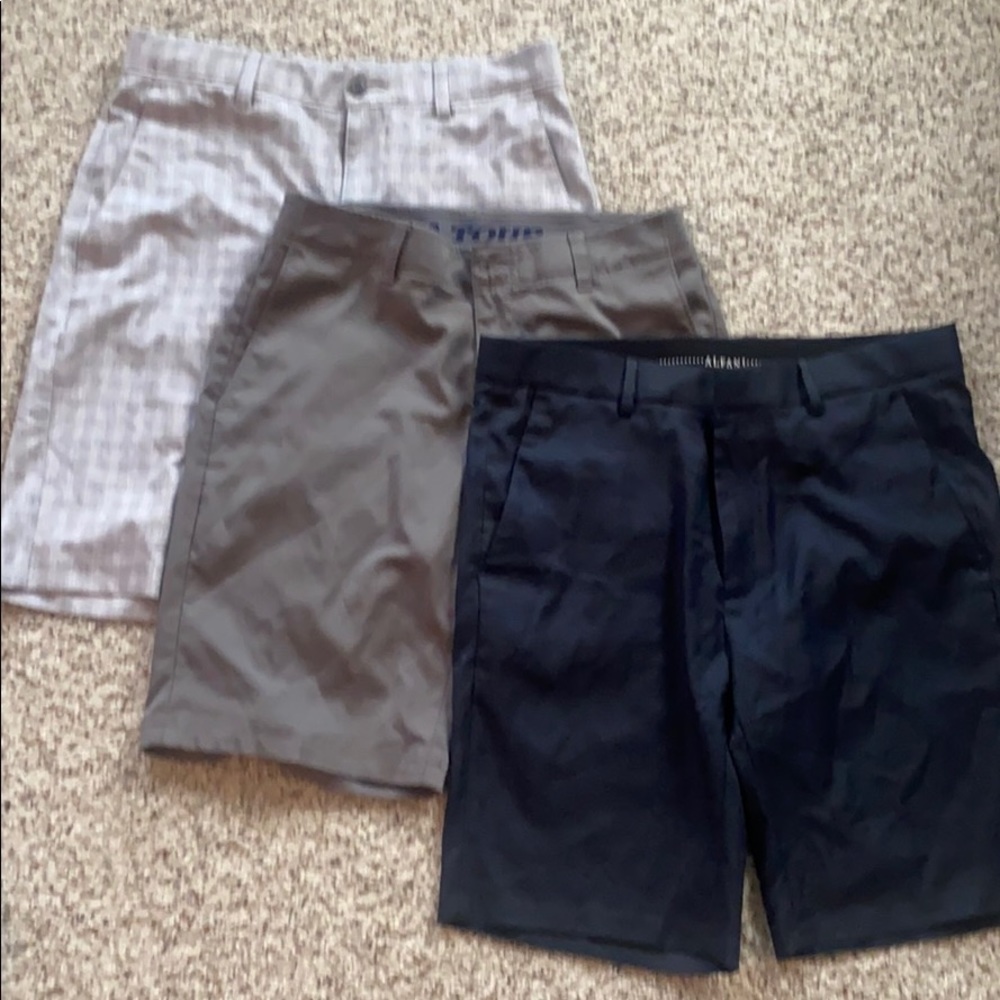 3 pair Men’s golf shorts size 30